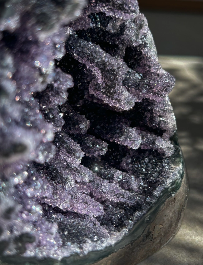 Geode di Ametista Nera